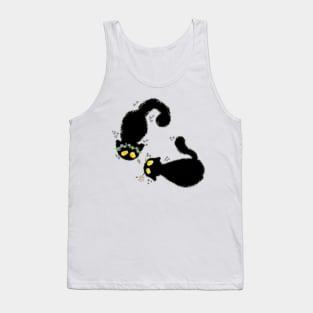 Love Birds Cats MS paint Tank Top